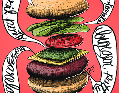 Ilustrações Dini's Burger