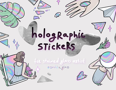 Holographic Stickers for stained glass artist