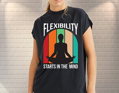 Yoga Vintage T Shirt Design