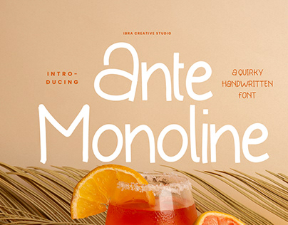 Ante Monoline – A Quirky Handwritten Font