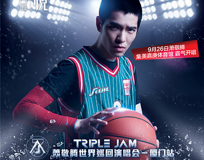 萧敬腾篮球赛海报
