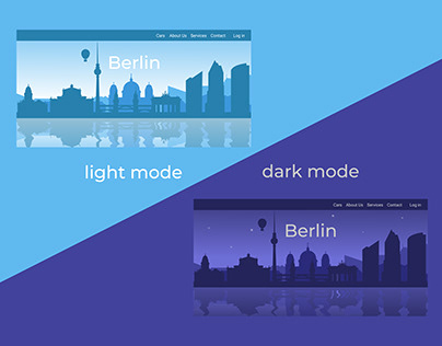 Background silhouette for landing page. Berlin