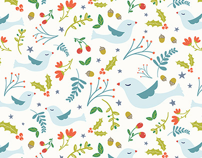 Christmas Pattern + Holiday Card Design