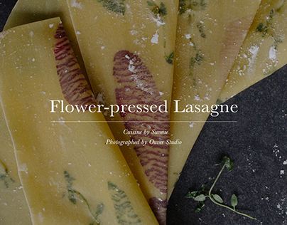 Flower-pressed Lasagne