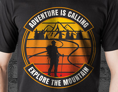 Adventure is calling t-shirt design