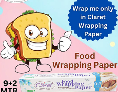 CLARET 9+2 MTR FOOD WRAPPING PAPER