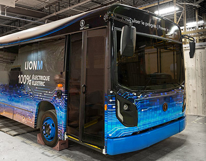 Design du premier autobus électrique pour Lion Electric