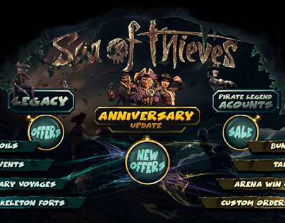 Sea Of thieves offers artwork Anniversary Update