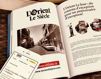 L'orient Le Jour - 100 years campaign - newspaper