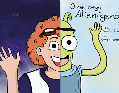 ilustração do livro "O meu amigo Alienígena"