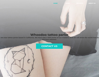 Web-site for tattoo parlor