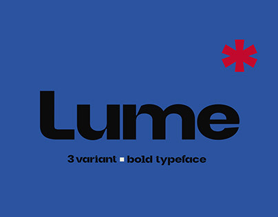 Lume - Display font