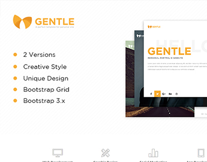 Gentle - vCard HTML5 Template