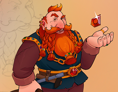 Character concept: Dwarf Jewel collector