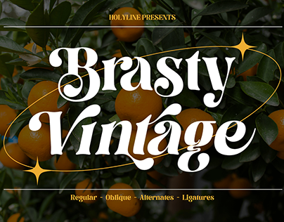 Brasty Vintage - Retro Serif Typeface