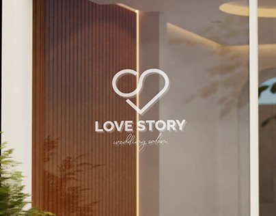 LOVE STORY - Wedding salon logo