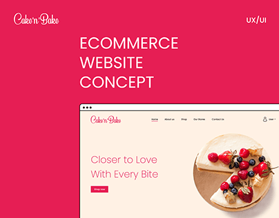 Cake'n'Bake | Ecommerce Web UI Concept | UI\UX
