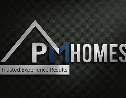 PM Homes logo Design