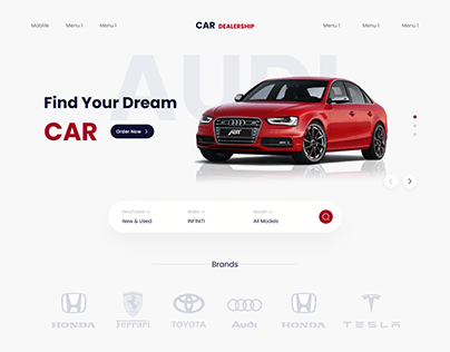 Car Dearship Website ui kit