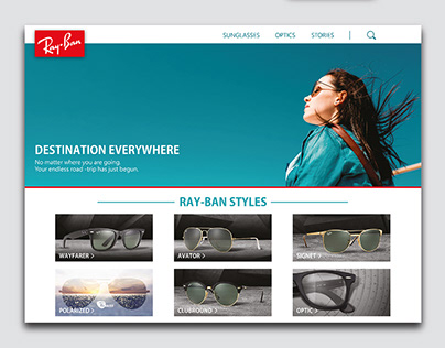 Web Design (Ray Ban assignment)