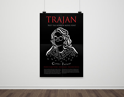 Trajan Typography poster design