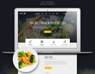Eat and Fit - Diet Catering Website Concept