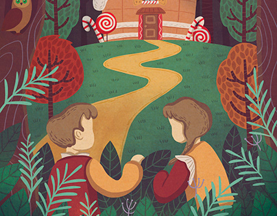 Brothers Grimm-''Hansel and Gretel'' illustration