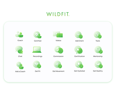 WildFit dashboard icons