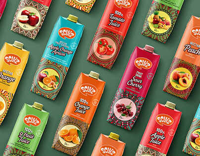 Scuiz juice series - packaging design
