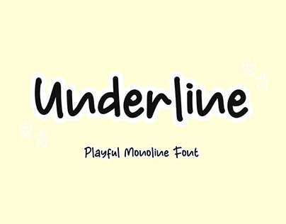 Underline - Playful Font