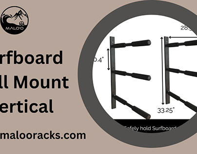 Surfboard Wall Mount Vertical