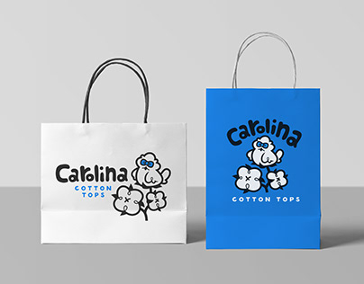 Carolina Cotton Tops logo and mascot design