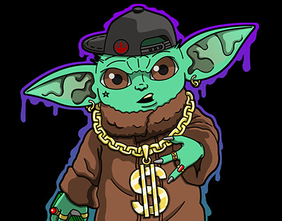 Baby Yoda Gangsta