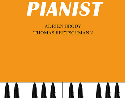 The Pianist film afiş tasarımı
