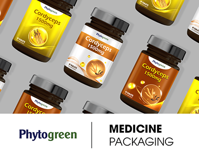 Phytogreen x Cordyceps - Medicine Packaging