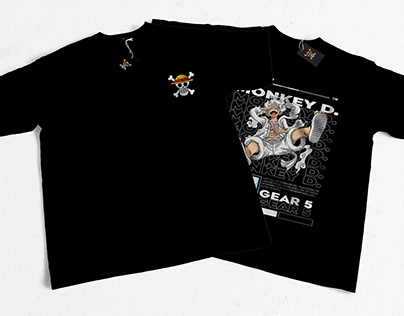 Streetwear T-shirt Monkey D Luffy Gear 5