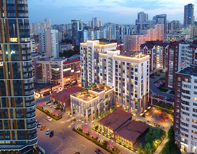 Premium apartment complex on Khokhryakova street