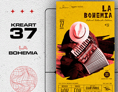 Project thumbnail - #KREART37🤘🏽 La Bohemia (Poster Design)