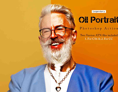Legendary Oil Portrait Photoshop Action