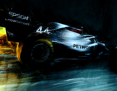Formula 1 Lewis Hamilton Poster