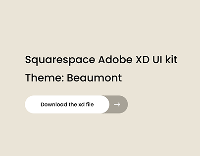 Squarespace Beaumont Theme Adobe XD UI Kit