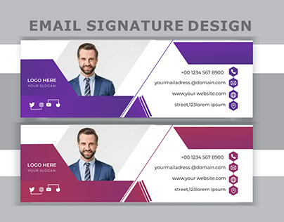 Email signature design