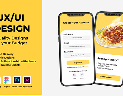 Food Mobile App User Interface