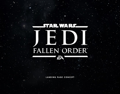 Star Wars: Jedi Fallen Order Concept Landing Page