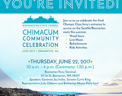 Chimacum Community Celebration Invite