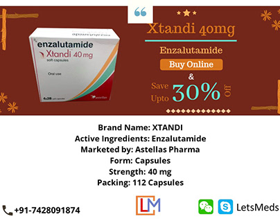 Astellas Enzalutamide Capsules Price Xtandi 40mg
