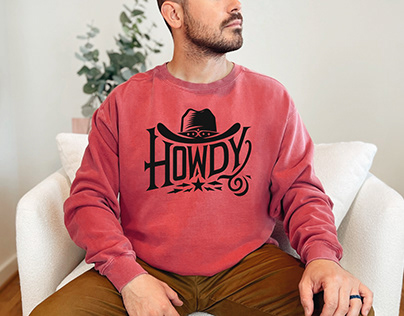 Western Cowboy Tees Howdy Shirt,Cowboy Design