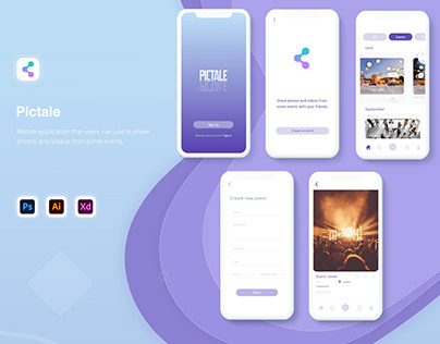 PICTALE App UI/UX Design
