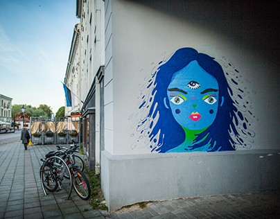 Kärt Einasto's illustration for a street art festival