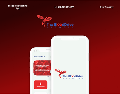 Project thumbnail - TBDN/ Blood Requesting App/ UI Case Study